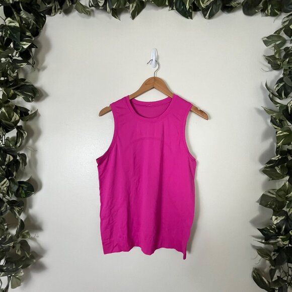 Lululemon Athletic Swiftly Tech Relaxed Tank Top Sonic Pink Women’s Size 4 - Picture 1 of 6